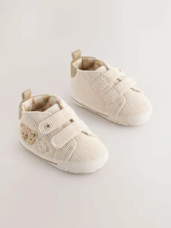 Next Baby Touch Fastening Trainers (0-2mths) Neutral Bear Outlet