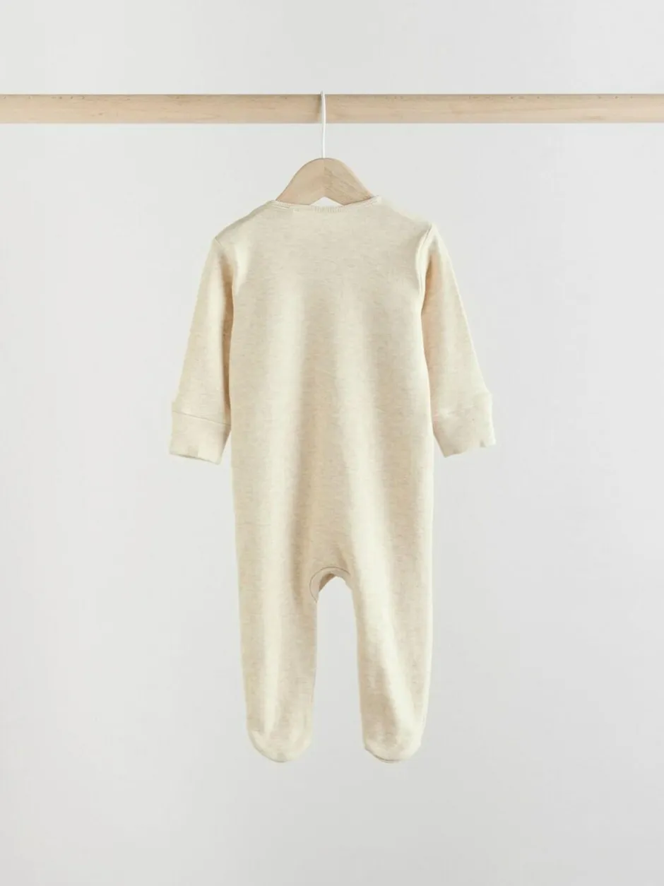 Next Neutral Bear Character Sleepsuits 5 Pack (0mths-2yrs) Clearance