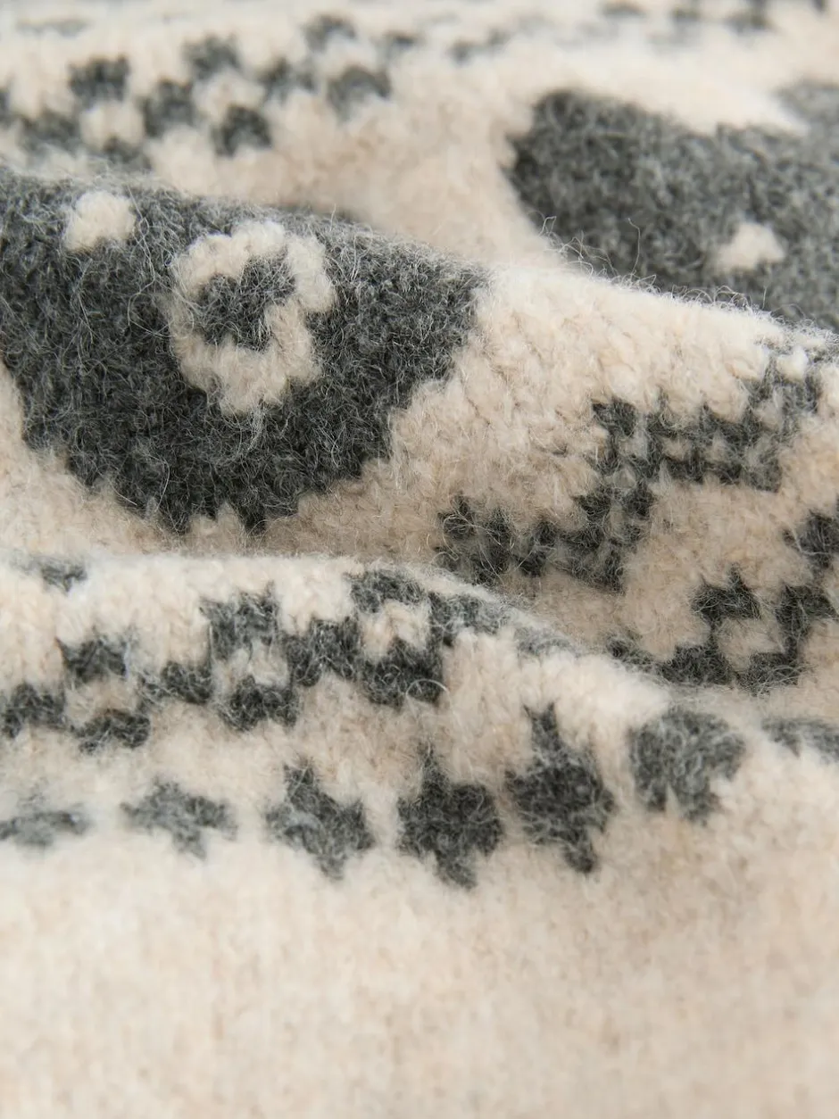 Next Fairisle Pattern Knitted Crew Neck Jumper (3mths-7yrs) Neutral Bear Clearance