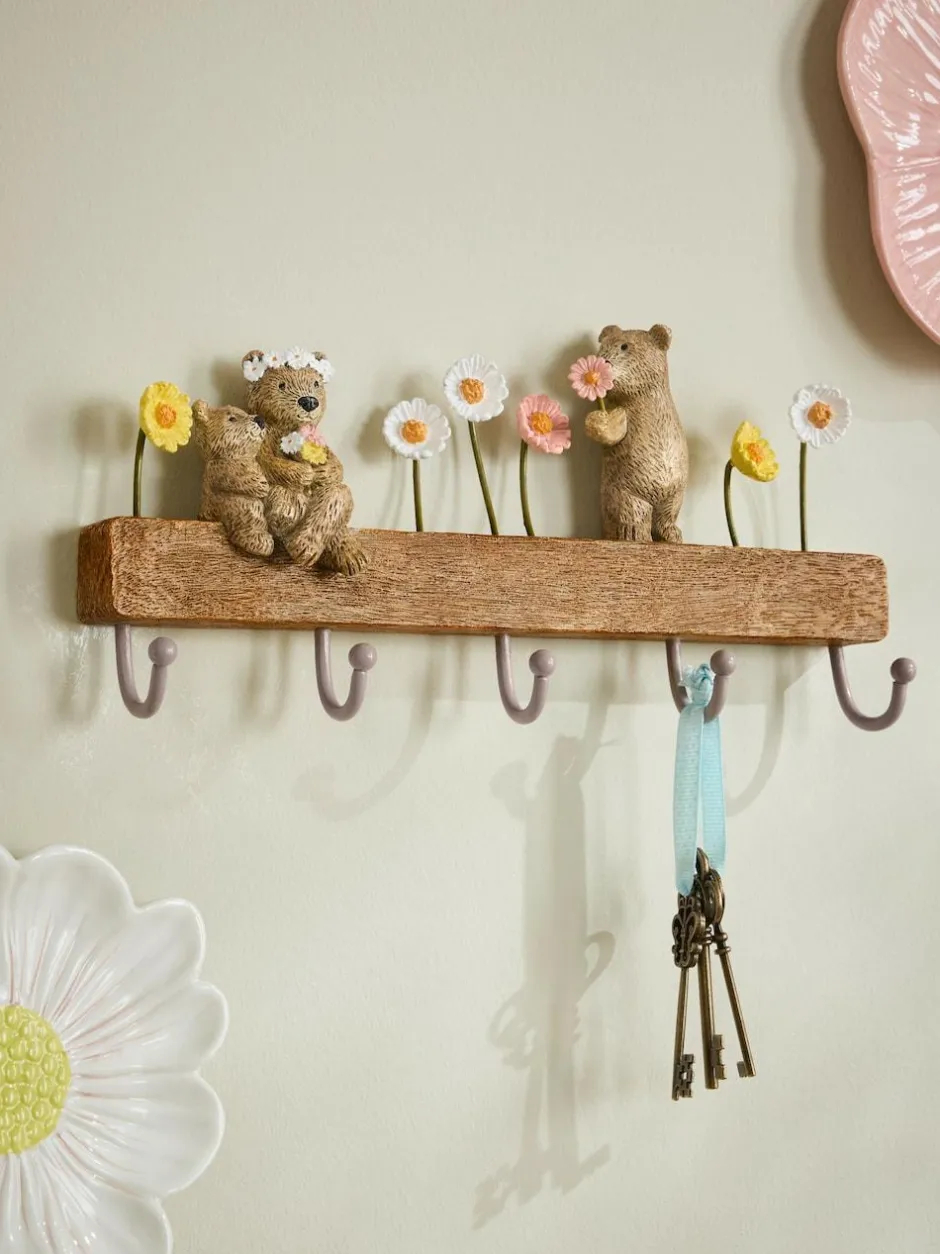 Next Neutral Bertie Bear Coat Hooks Clearance