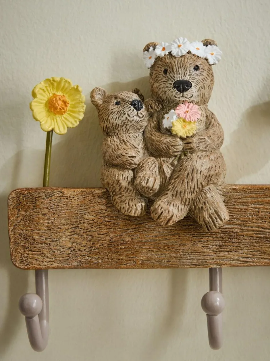 Next Neutral Bertie Bear Coat Hooks Clearance