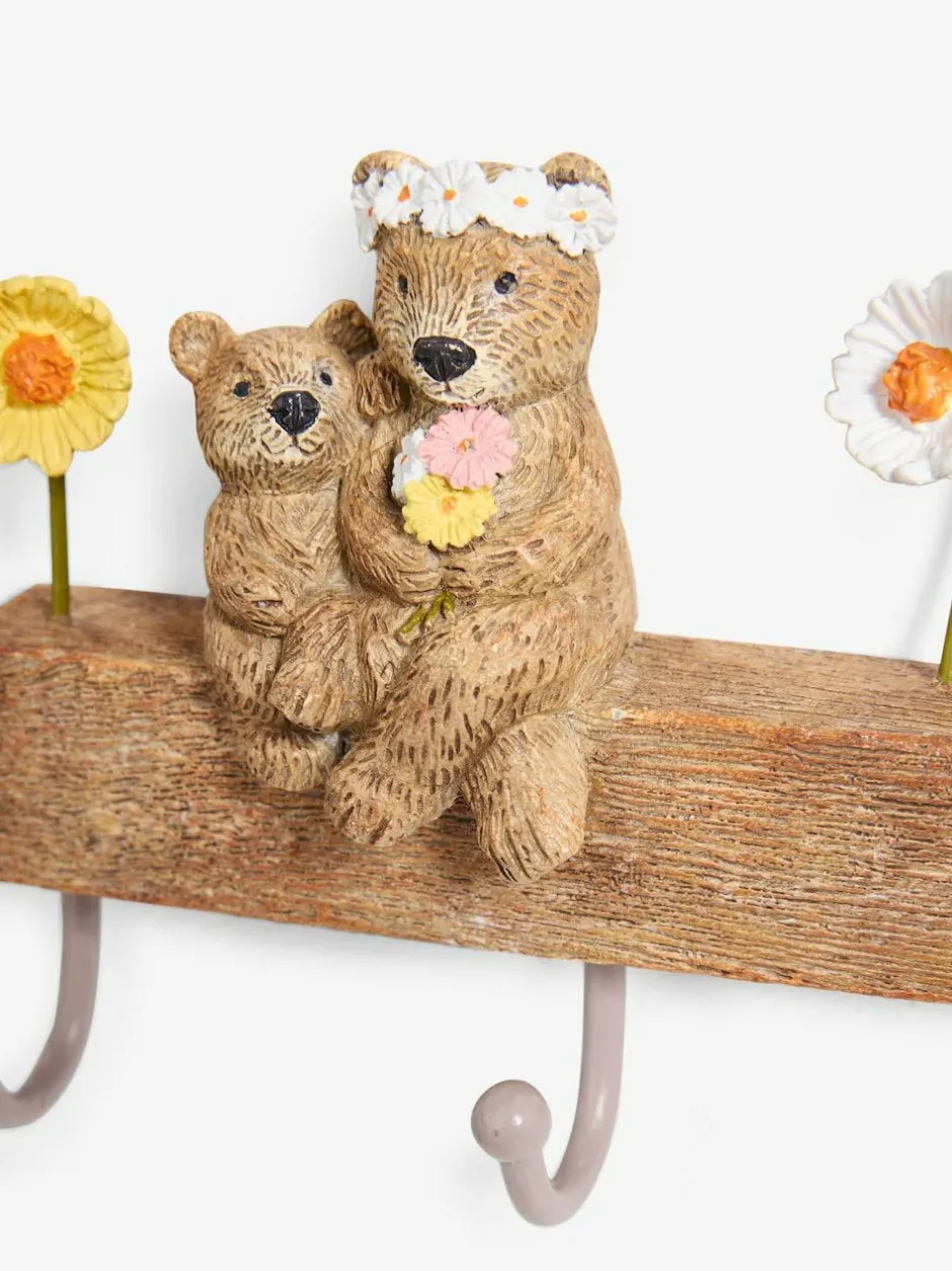 Next Neutral Bertie Bear Coat Hooks Clearance