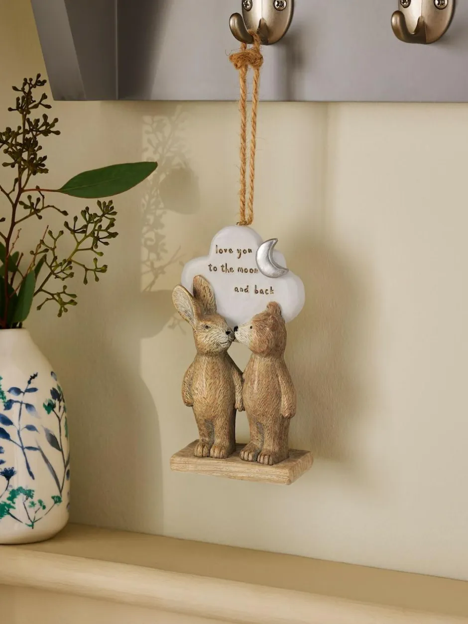 Next Neutral Bertie The Bear Love You To The Moon Hanging Decoration Best