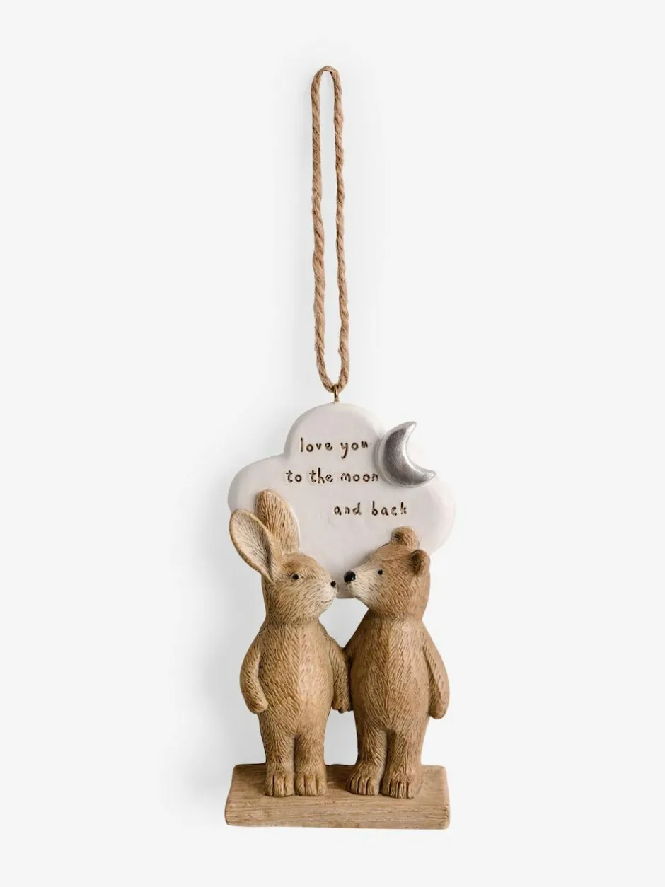 Next Neutral Bertie The Bear Love You To The Moon Hanging Decoration Best