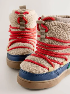 Next Neutral Borg Bungee Pull On Boots Clearance