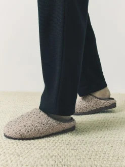 Next Borg Mule Slippers Neutral Clearance