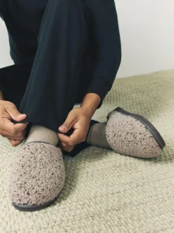 Next Borg Mule Slippers Neutral Clearance