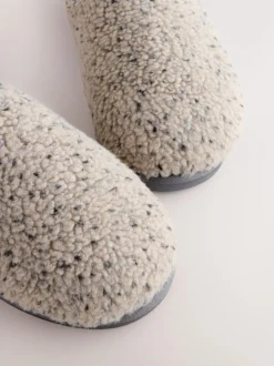 Next Borg Mule Slippers Neutral Clearance