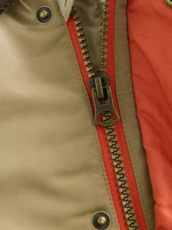 Next Hooded Cord Collar Shower Resistant Coat (3mths-7yrs) Neutral Brown Sale