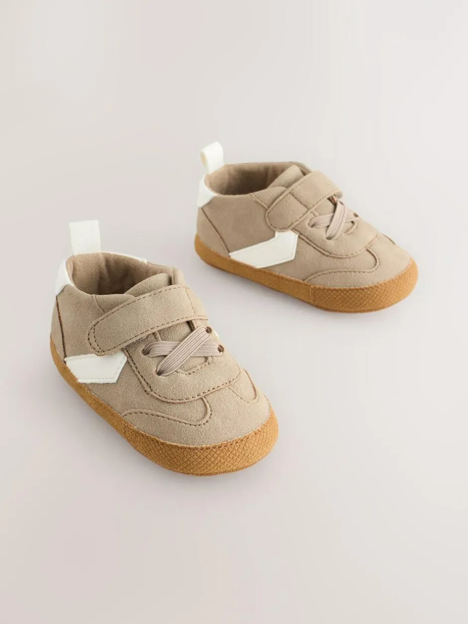 Next Touch Fastening Baby Trainers (0-2mths) Neutral Brown Best
