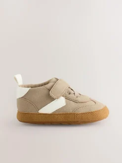 Next Touch Fastening Baby Trainers (0-2mths) Neutral Brown Best