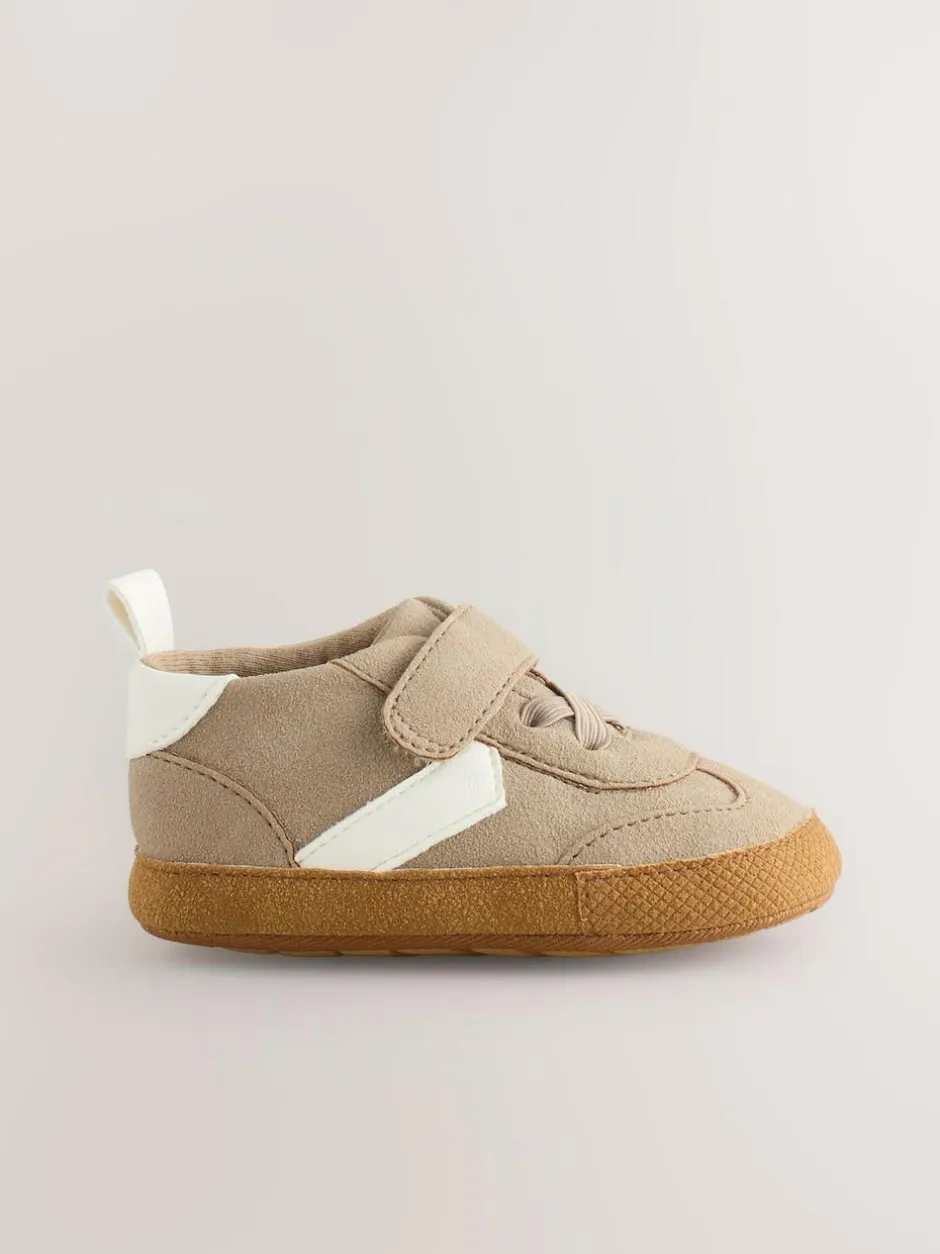 Next Touch Fastening Baby Trainers (0-2mths) Neutral Brown Best