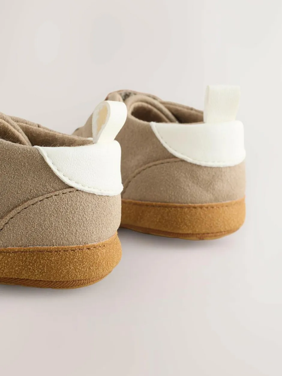 Next Touch Fastening Baby Trainers (0-2mths) Neutral Brown Best