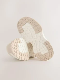 Next Neutral Chunky Lace up Trainers Hot