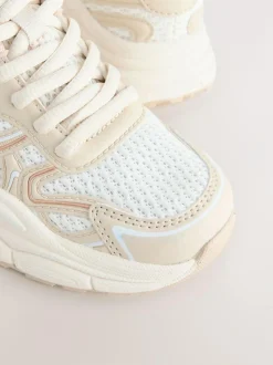 Next Neutral Chunky Lace up Trainers Hot