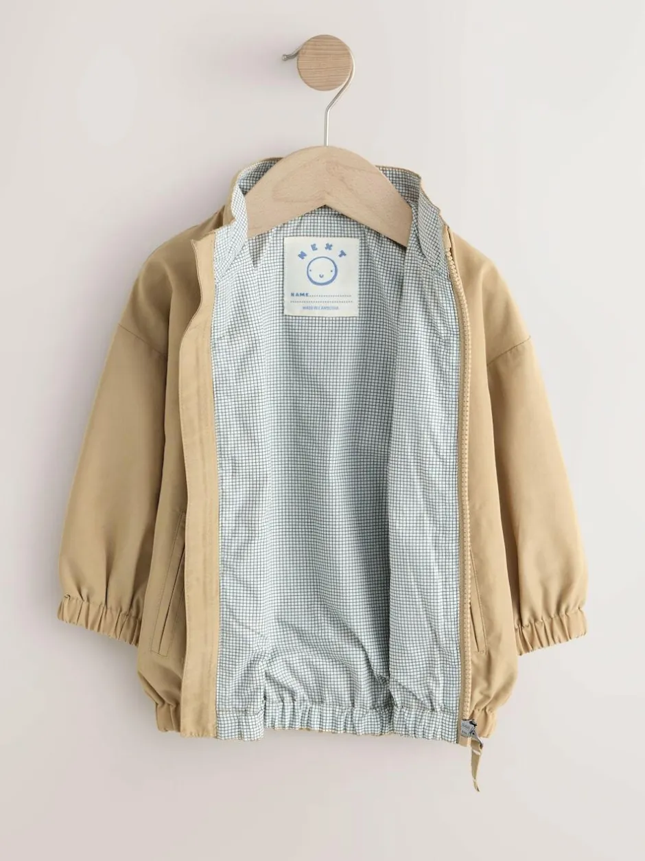Next Neutral Collared Coach Jacket (3mths-7yrs) New