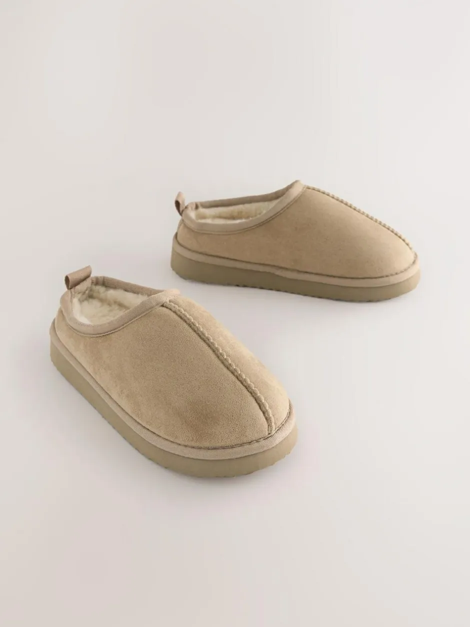 Next Neutral Cosy Mule Slippers Outlet