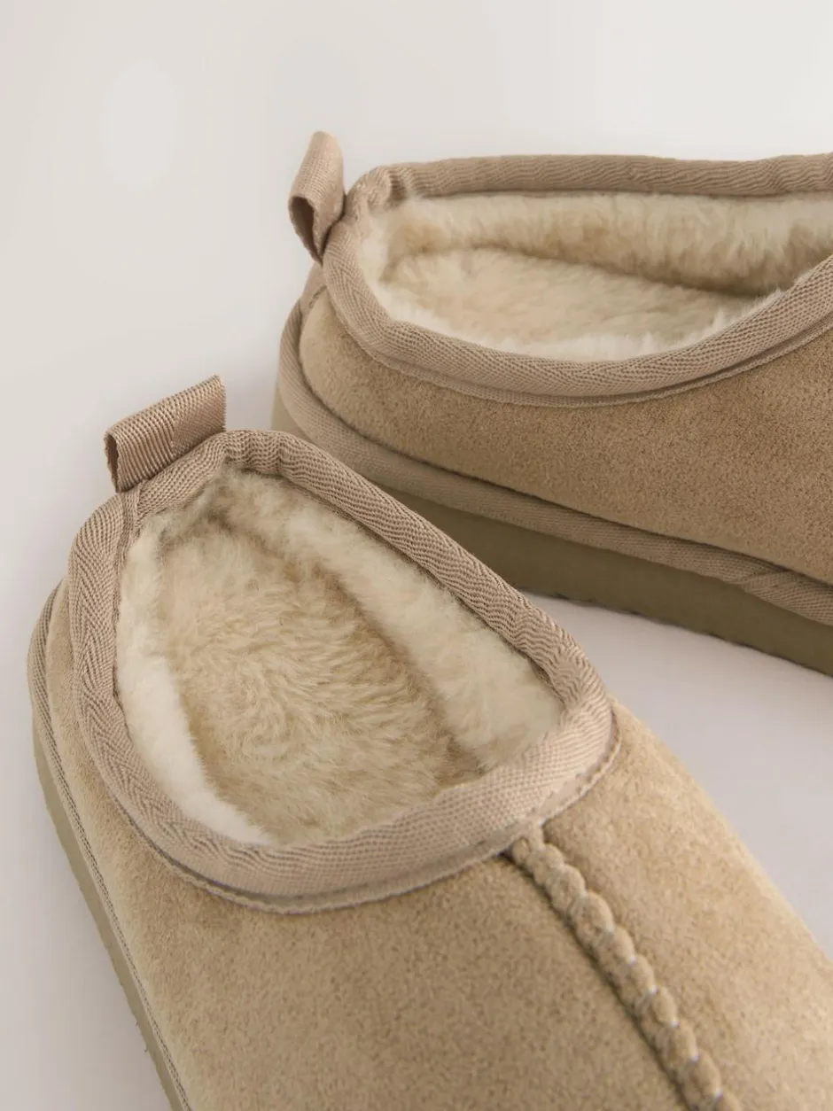 Next Neutral Cosy Mule Slippers Outlet