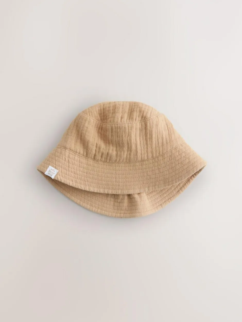 Next Crinkle Baby Bucket Hats 2 Pack Neutral Sale