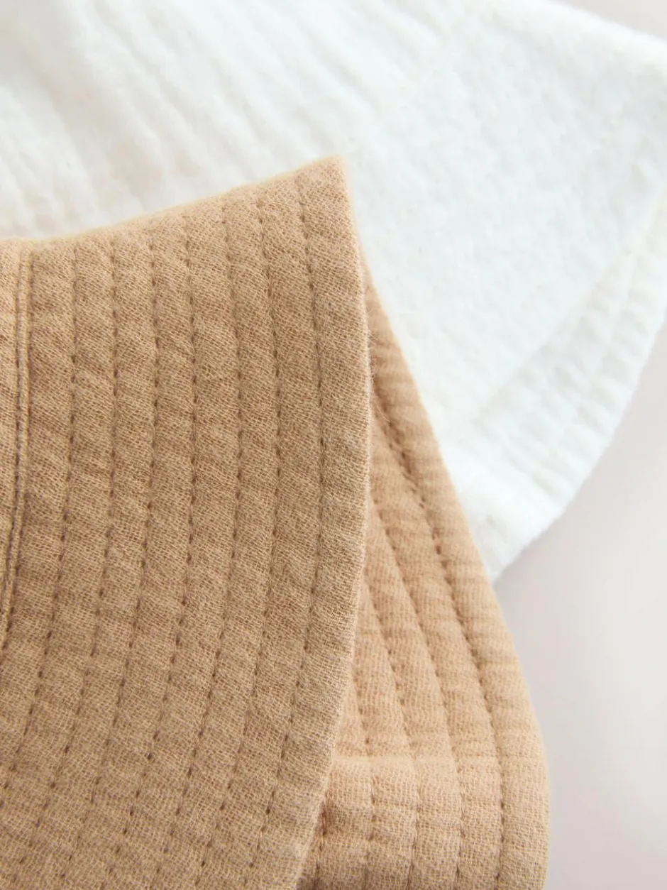 Next Crinkle Baby Bucket Hats 2 Pack Neutral Sale