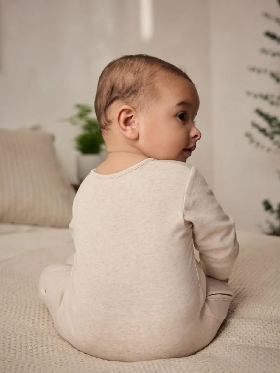 Next Neutral Hamish Baby 100% Cotton Sleepsuits 3 Pack (0mths-2yrs) Online