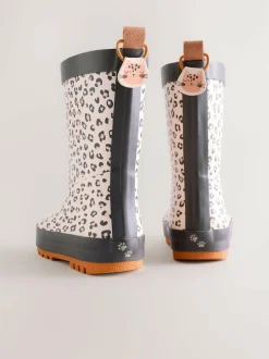 Next Wellies Neutral Leopard New