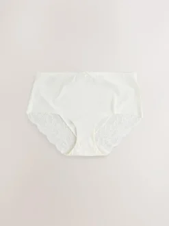 Next Neutral Midi No VPL Lace Back Briefs 5 Pack Outlet