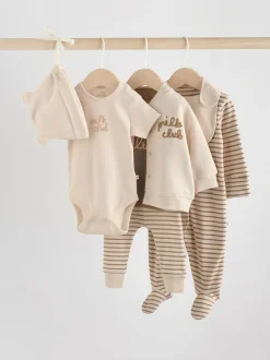 Next Baby Bundle Gift Set 7 Piece (0-18mths) Neutral Milk Club Online