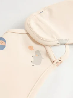 Next Neutral Mini Jungle Weaning And Feeding Sleeved Bib