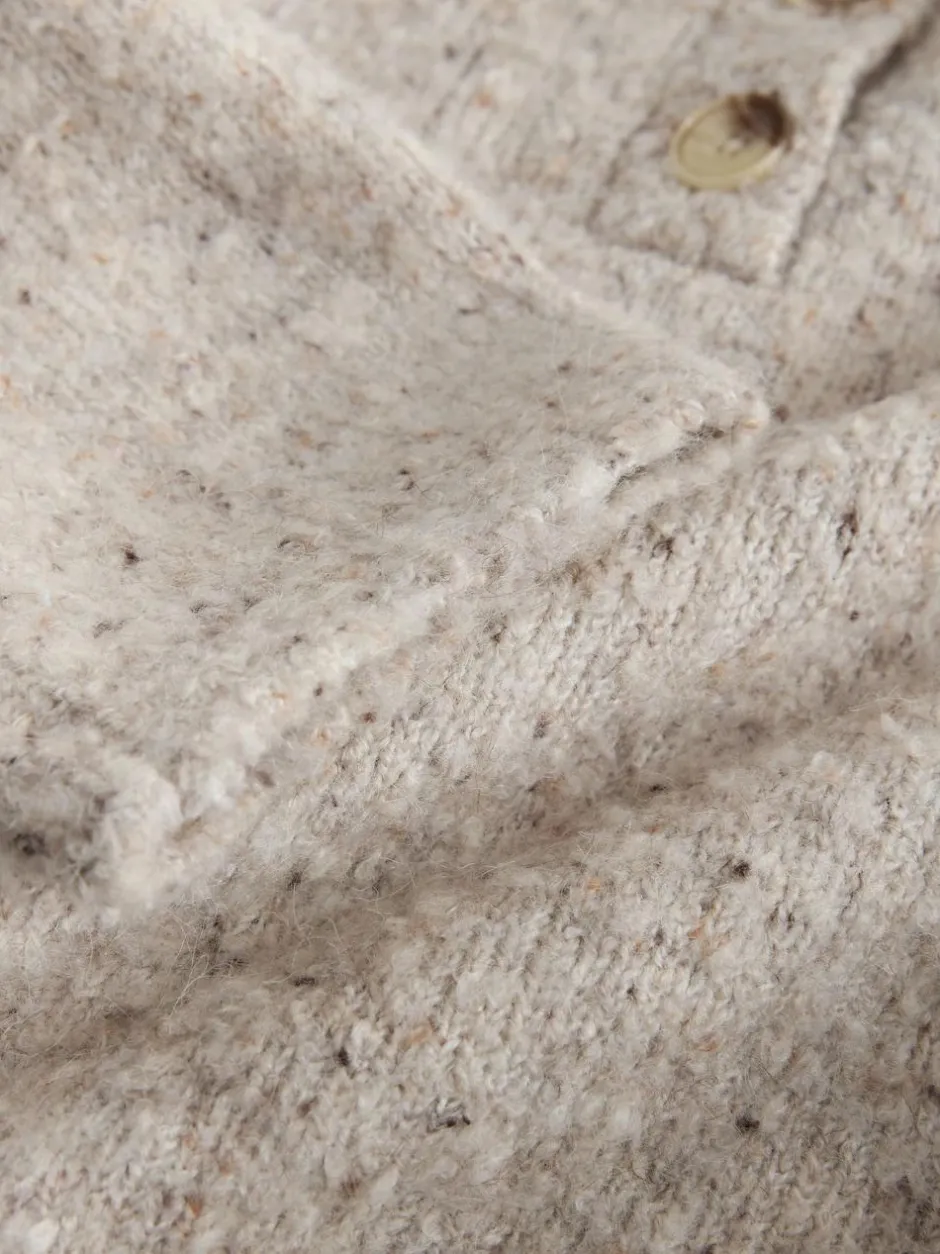 Next Boucle Long Sleeve Polo Jumper Neutral Neppy Online