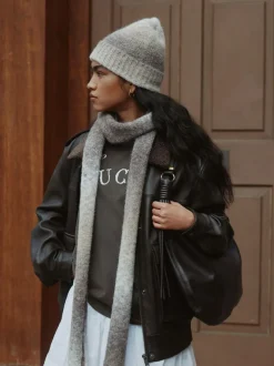 Next Neutral Space Dye Knitted Beanie Hat Hot