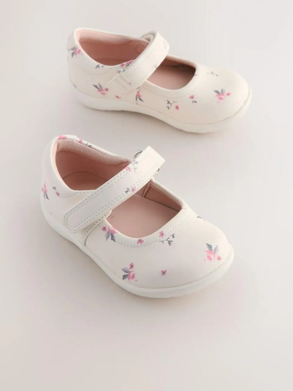 Next Standard Fit (F) First Walker Mary Jane Shoes Neutral