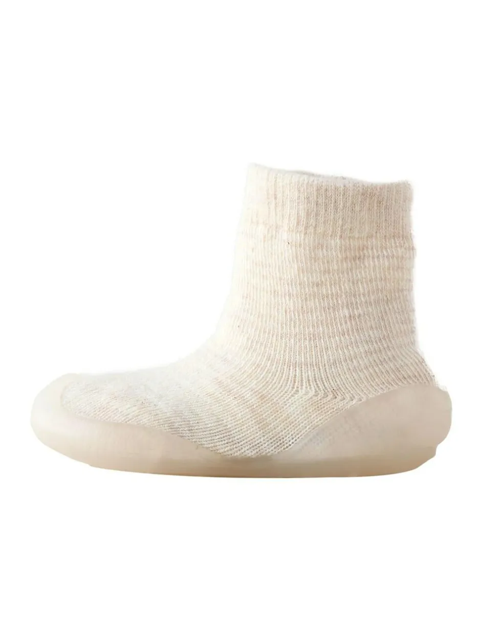 Next Crawler Sock Shoes Neutral Stripe New