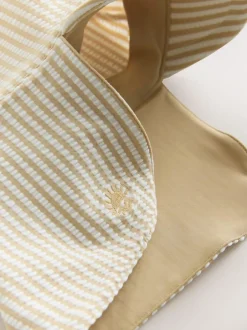 Next Striped Sunsafe Swimsuit and Hat Set (3mths-7yrs) Neutral Online