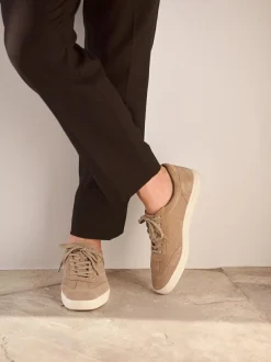 Next Suede Smart Trainers Neutral New