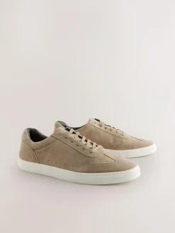 Next Suede Smart Trainers Neutral New