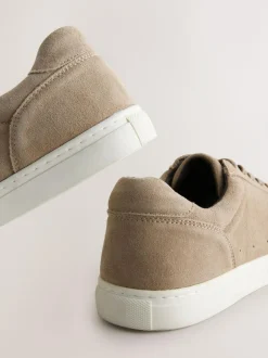 Next Suede Smart Trainers Neutral New