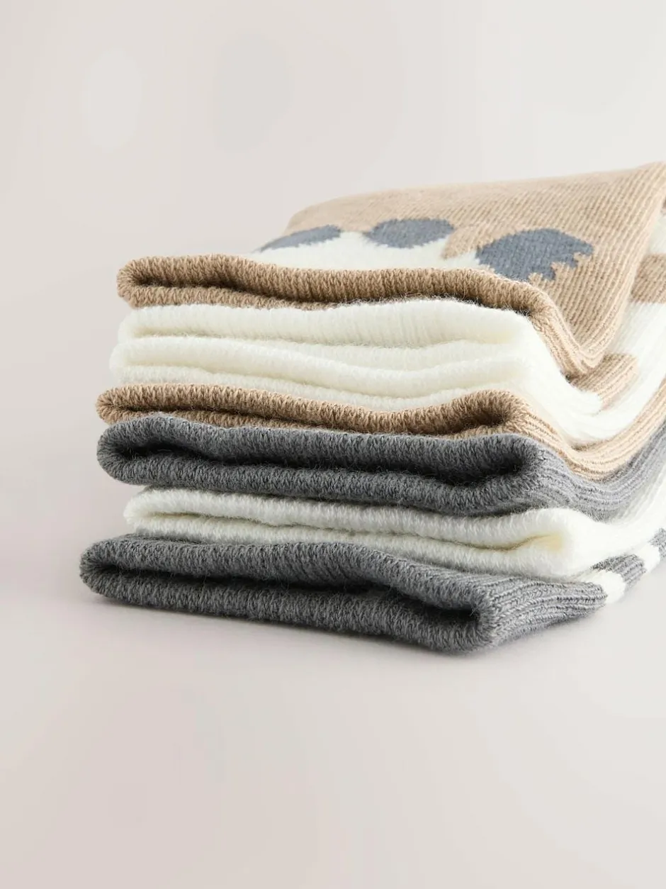 Next Neutral Transport Cotton Rich Socks 7 Pack Outlet