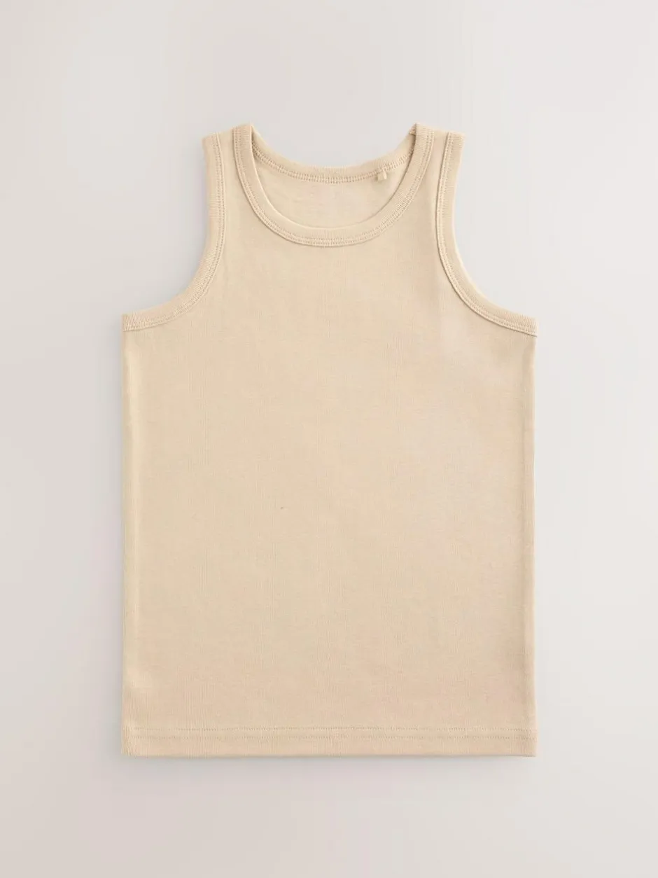 Next Neutral Vests 5 Pack (1.5-16yrs) Online