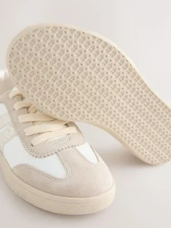 Next Wide Fit (G) Retro Trainers Neutral Clearance