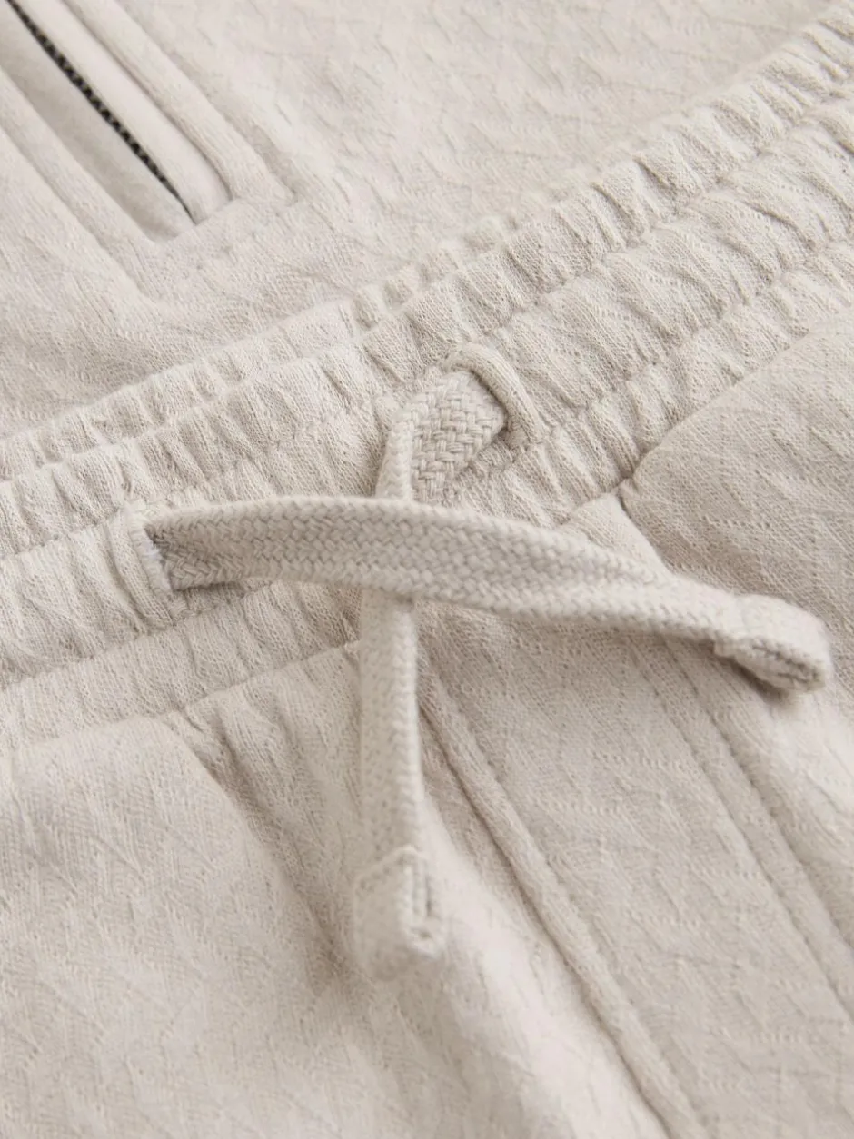 Next Neutral Zip Neck Short Sleeve Polo Shirt And Shorts Set (3mths-7yrs)