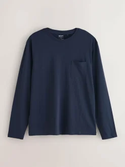 Next Neutral/Navy Check Jersey Short Sleeve Pyjamas Set 2 Pack Online