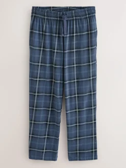 Next Neutral/Navy Check Jersey Short Sleeve Pyjamas Set 2 Pack Online