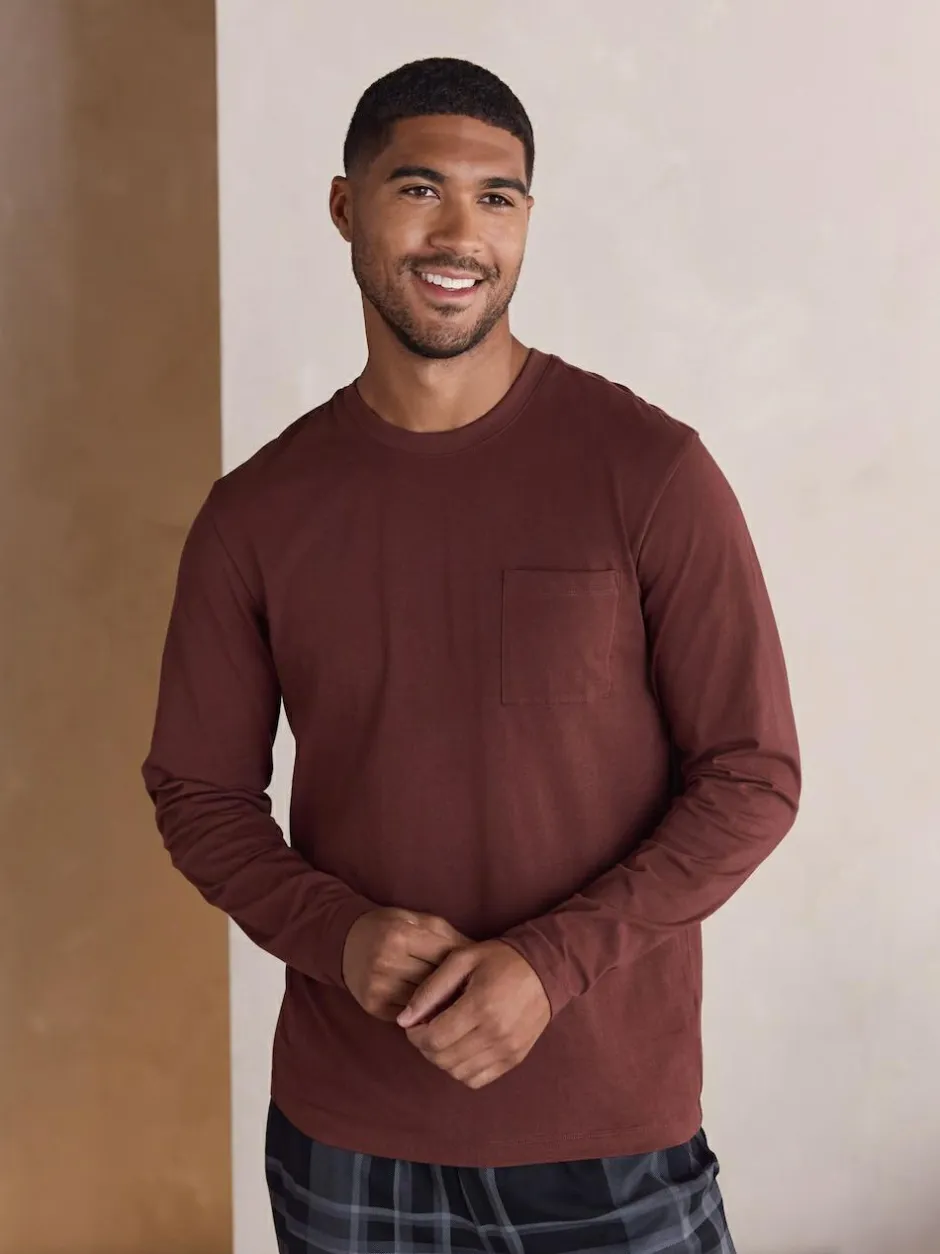 Next Neutral/Navy Check Jersey Short Sleeve Pyjamas Set 2 Pack Online