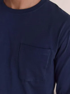 Next Neutral/Navy Check Jersey Short Sleeve Pyjamas Set 2 Pack Online
