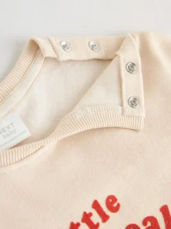 Next Neutral/Red Heartbreaker Sweatshirt and Leggings Baby Set (0mths-2yrs) Outlet