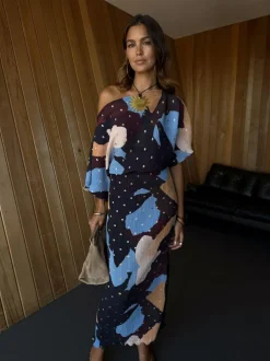 Never Fully Dressed Brown Sunshine Tilly Dress Clearance