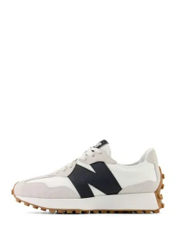 New Balance 327 Trainers Black on White Discount