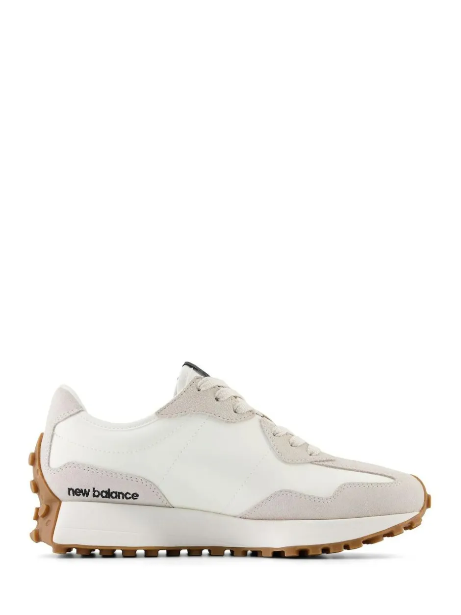 New Balance 327 Trainers Black on White Discount