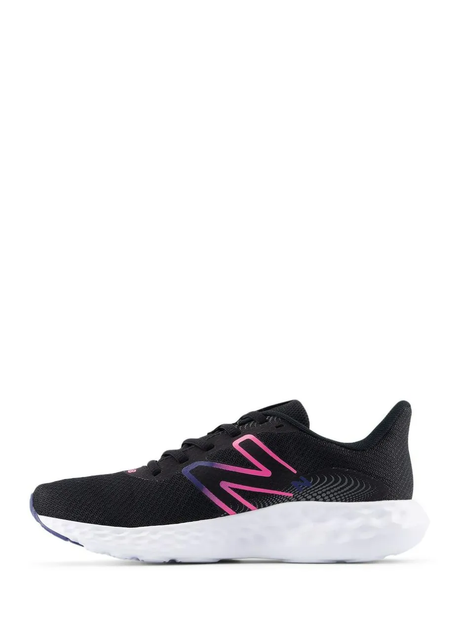 New Balance Womens 411 Trainers Black/Pink Outlet